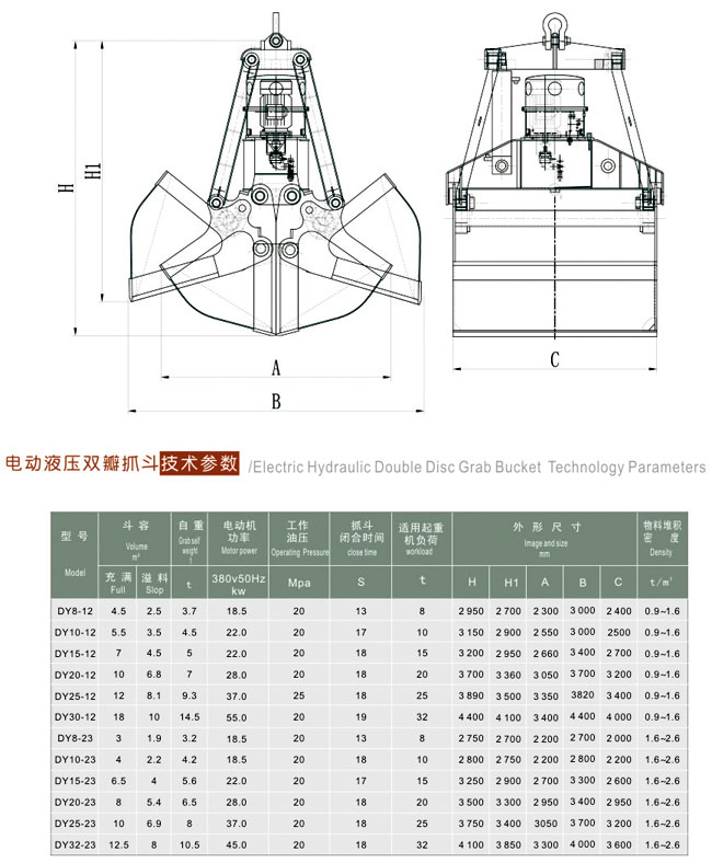 液壓雙瓣抓斗